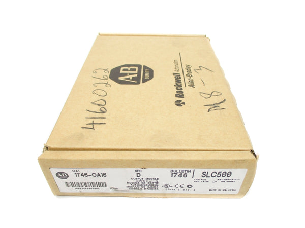 ALLEN BRADLEY 1746-OA16 SER. D DATE: 2009 NSFS