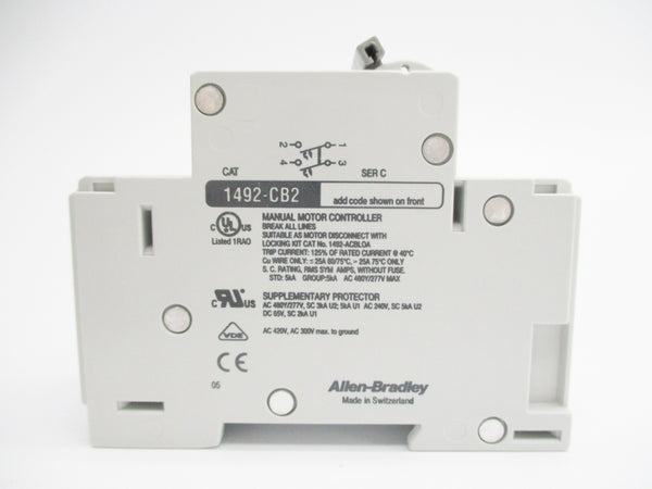 ALLEN BRADLEY 1492-CB2G040 SER. C 277V 4A (WH) NSMP