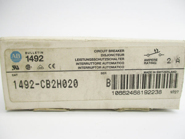 ALLEN BRADLEY 1492-CB2H020 SER. B 2A 480V NSMP