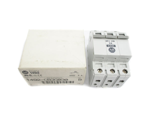ALLEN BRADLEY 1492-CB3G030 SER. B 3A 480V NSMP
