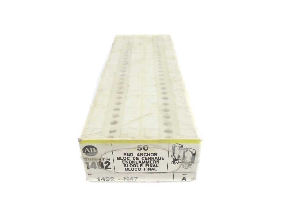 ALLEN BRADLEY 1492-N47 SER. A (PKG OF 50) (WH/YL) NSFS