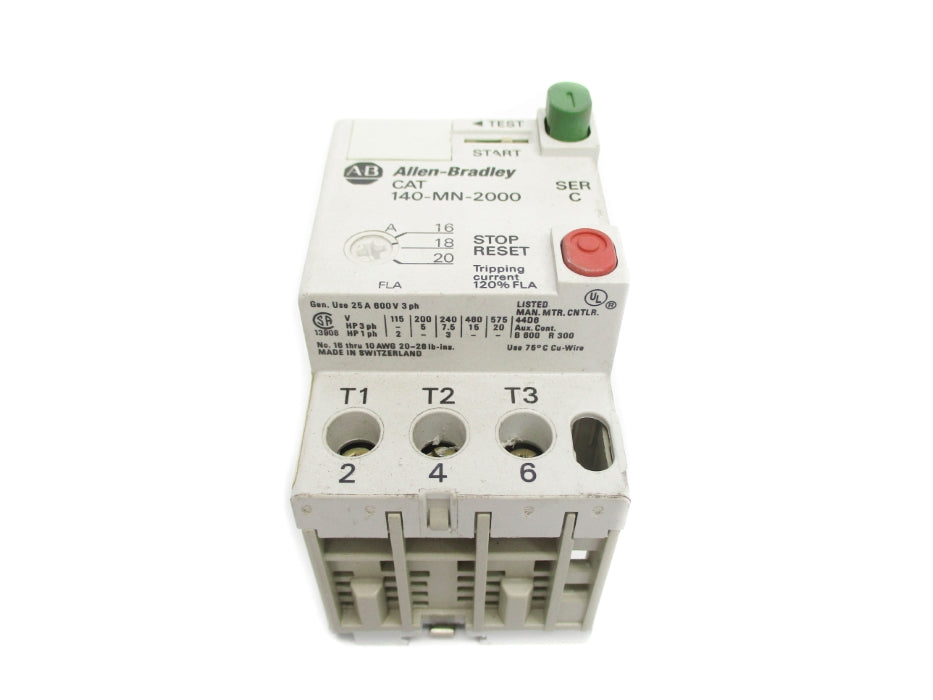 ALLEN BRADLEY 140-MN-2000 SER. C 16-20A UNMP