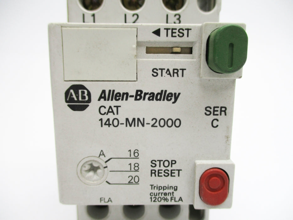 ALLEN BRADLEY 140-MN-2000 SER. C 16-20A UNMP