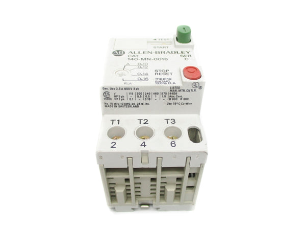 ALLEN BRADLEY 140-MN-0016 SER. C 0.10-0.16A UNMP
