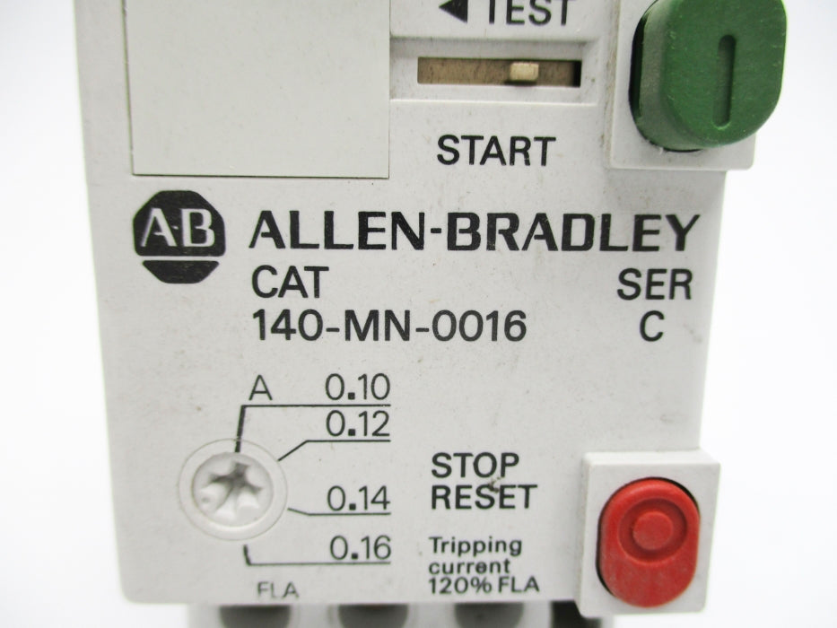 ALLEN BRADLEY 140-MN-0016 SER. C 0.10-0.16A UNMP