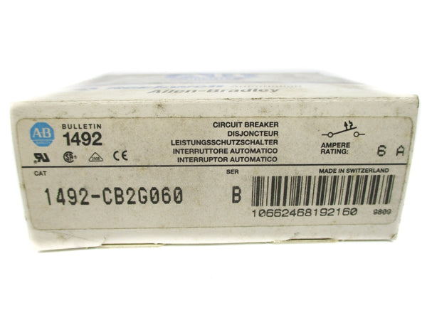 ALLEN BRADLEY 1492-CB2G060 SER. B 480VAC 6A NSMP