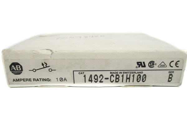 ALLEN BRADLEY 1492-CB1H100 SER. B 10A 277V NSMP