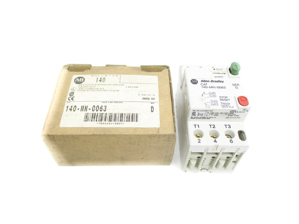 ALLEN BRADLEY 140-MN-0063 SER. D 690V 0.4-0.63A NSMP