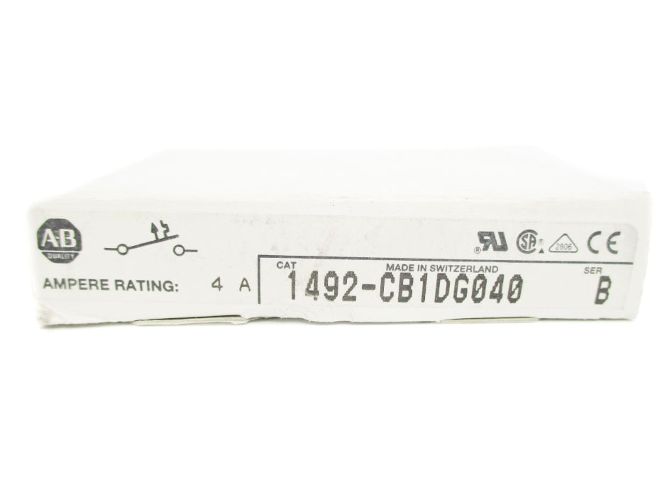 ALLEN BRADLEY 1492-CB1DG040 SER. B 120VDC 4A NSMP