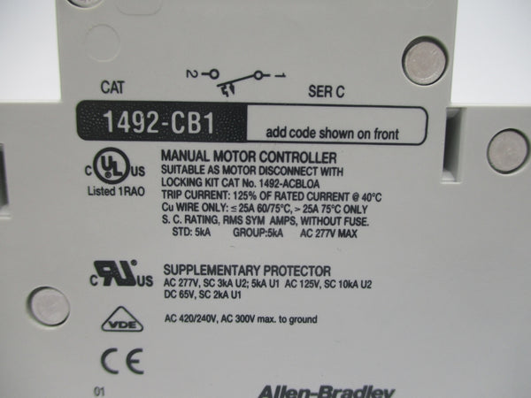 ALLEN BRADLEY 1492-CB1H030 SER. C 3A 277V NSNP