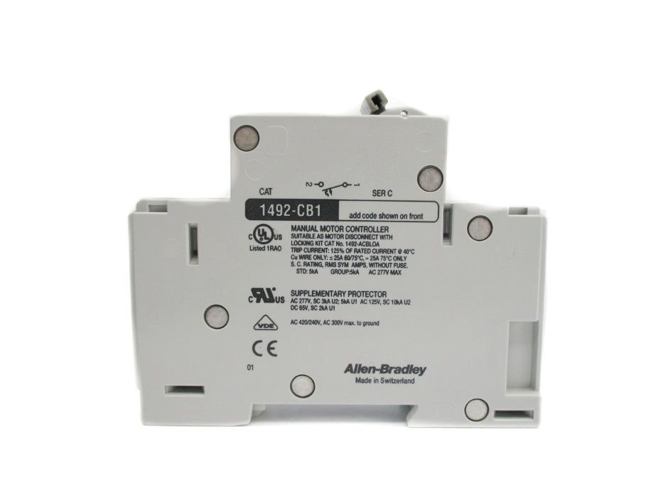 ALLEN BRADLEY 1492-CB1G060 SER. C 277VAC 6A (WH) NSMP
