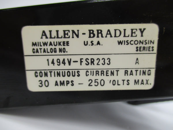 ALLEN BRADLEY 1494V-FSR233 SER. A UNMP