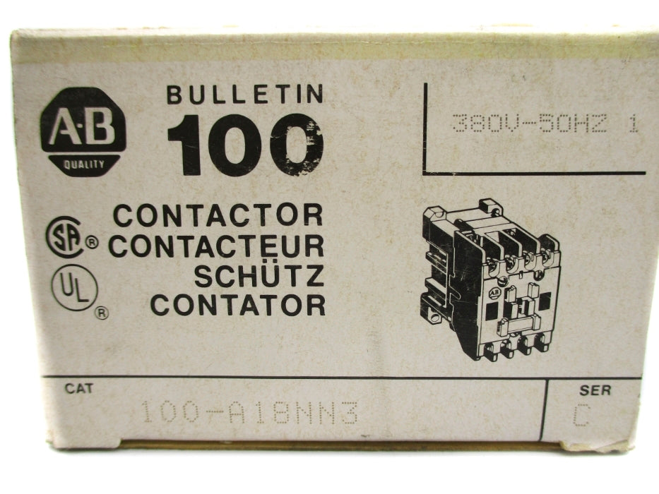 ALLEN BRADLEY 100-A18NN3 SER. C 380V (BK/YL) NSMP