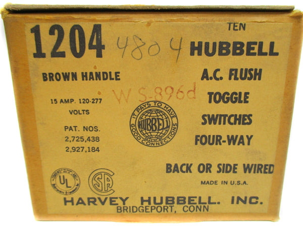 HUBBELL 1204 (PKG OF 10) NSMP