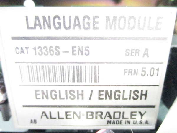 ALLEN BRADLEY 1336S-EN5 SER. A F/W 5.01 UNMP