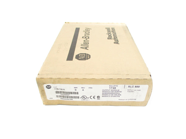 ALLEN BRADLEY 1746-OB16 SER. D DATE: 2009 NSFS