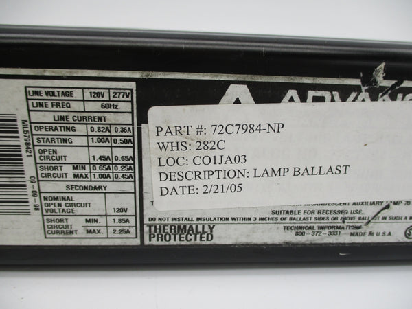 ADVANCE 72C7984-NP UNMP