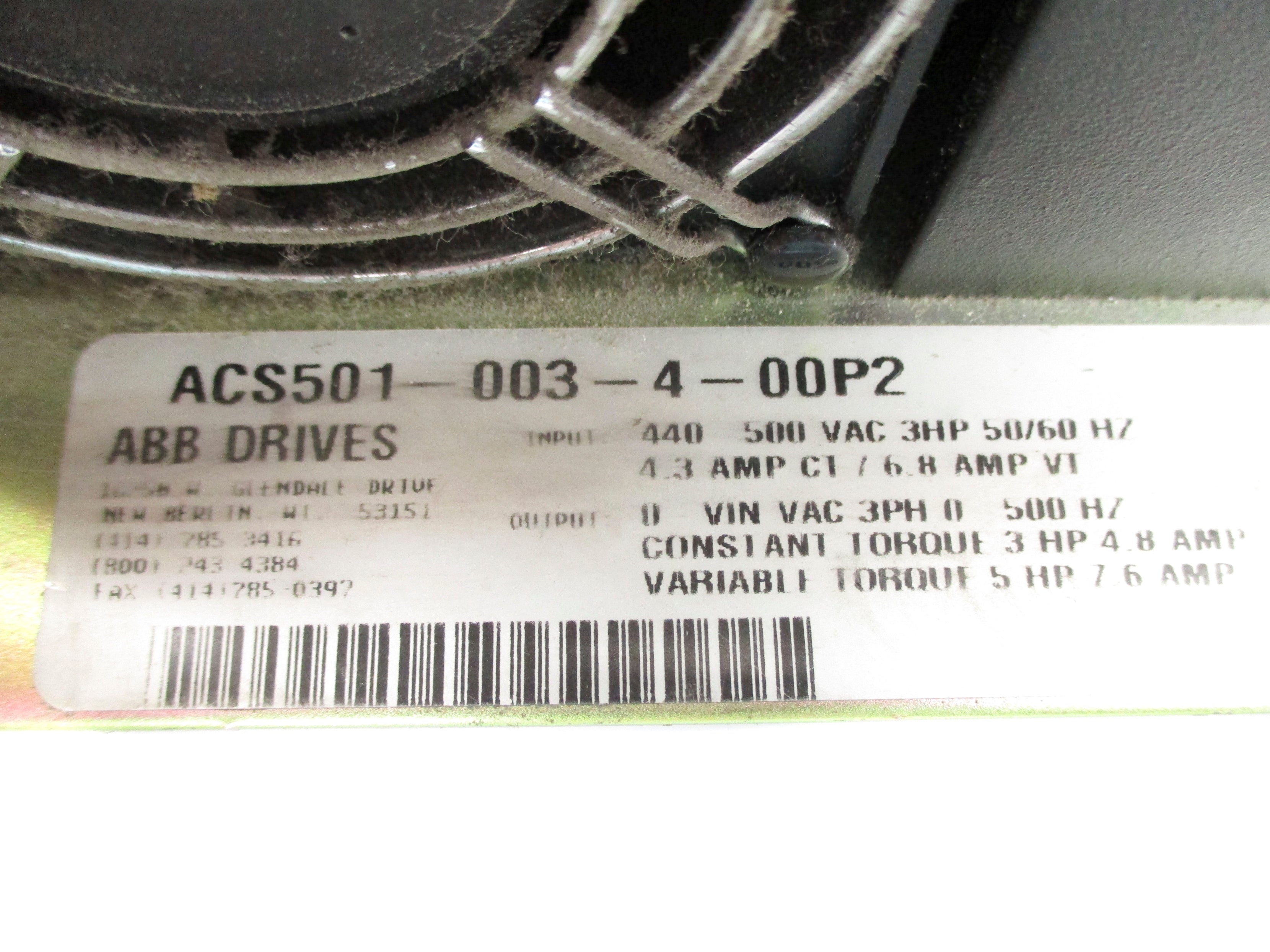 ABB ACS501-003-4-00P2 NSNP