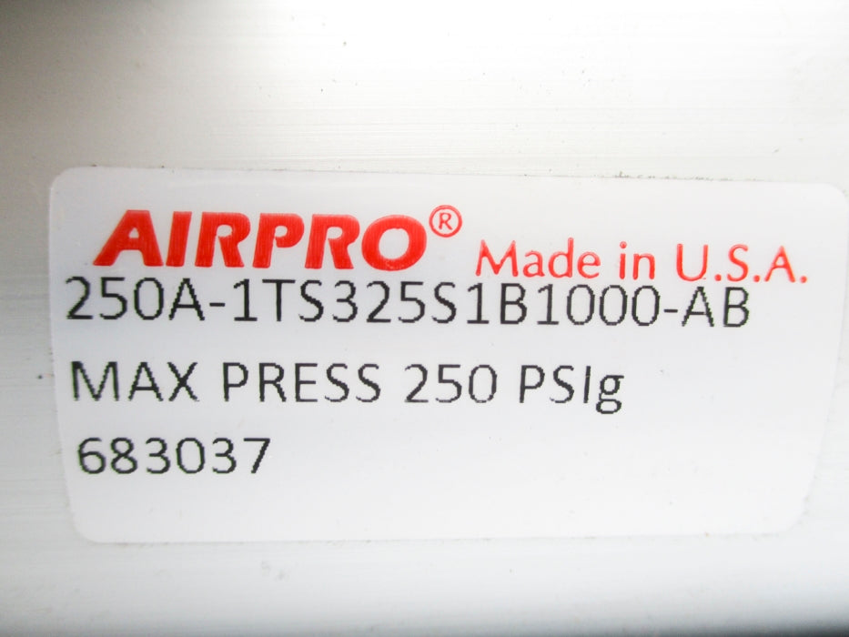 AIRPRO 250A-1TS325S1B1000-AB 250PSIG NSNP