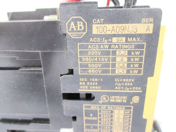 ALLEN BRADLEY 104-A09NJ3 SER. A 24V UNMP