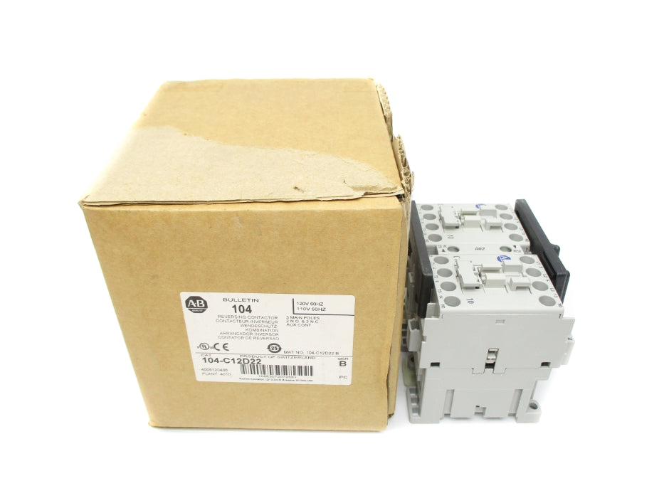 ALLEN BRADLEY 104-C12D22 SER. B 110/120V 32A (BR/WH) NSMP