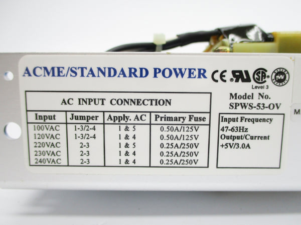 ACME/STANDARD SPWS-53-OV NSNP