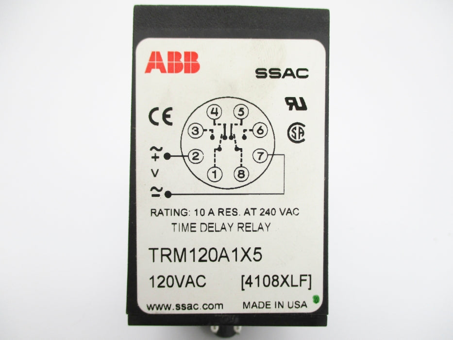 ABB TRM120A1X5 120VAC 10A NSNP