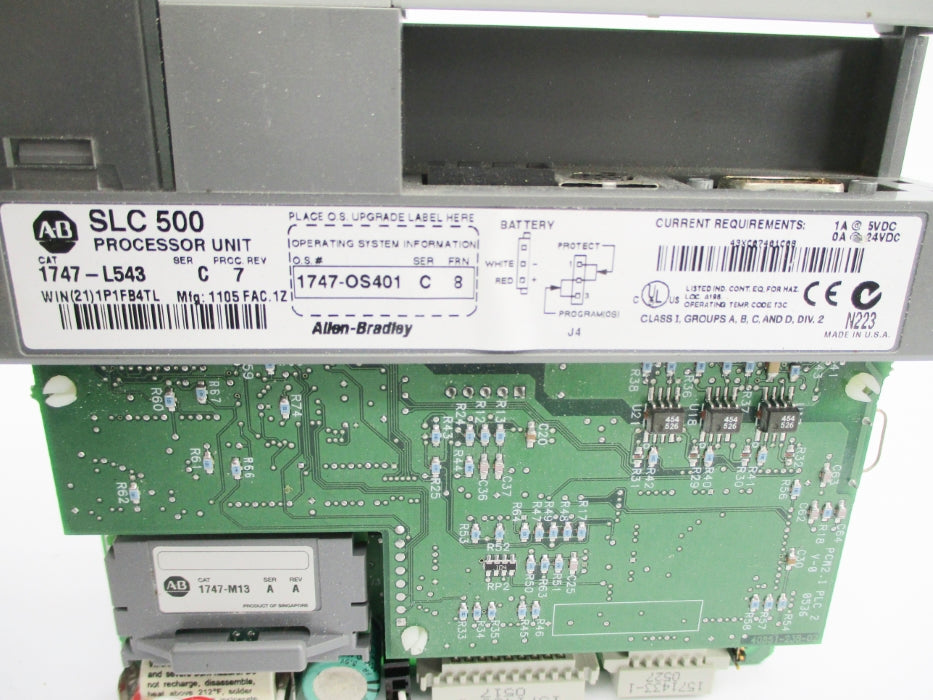 ALLEN BRADLEY 1747-L543 SER. C F/W 8 NSNP