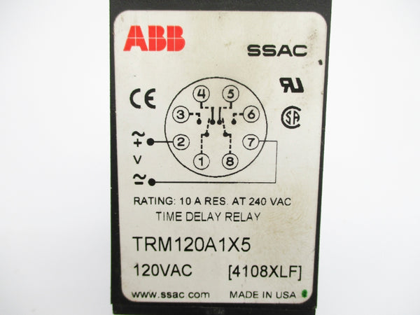 ABB TRM120A1X5 120VAC 10A UNMP