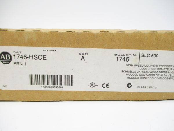 ALLEN BRADLEY 1746-HSCE SER. A F/W 1 NSMP