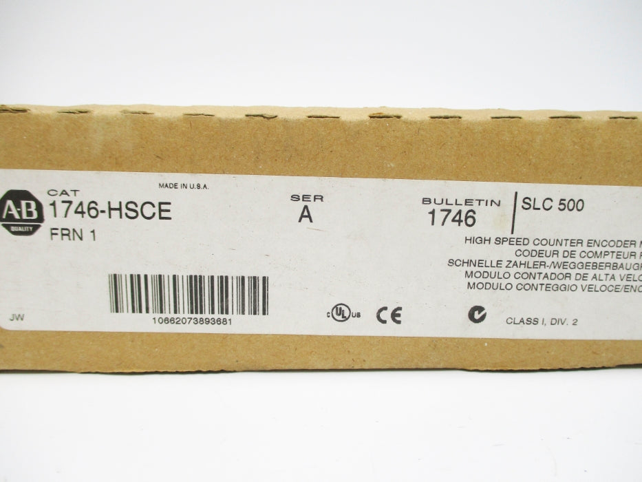 ALLEN BRADLEY 1746-HSCE SER. A F/W 1 NSMP