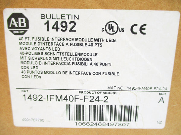 ALLEN BRADLEY 1492-IFM40F-F24-2 SER. A (BR/WH) NSMP