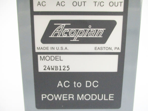ACOPIAN 24WB125 NSNP