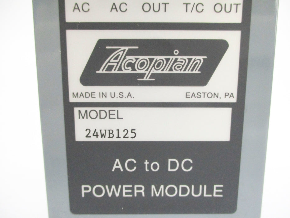 ACOPIAN 24WB125 NSNP