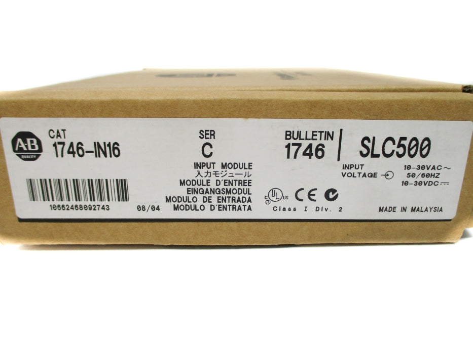 ALLEN BRADLEY 1746-IN16 SER. C 10-30VAC NSMP