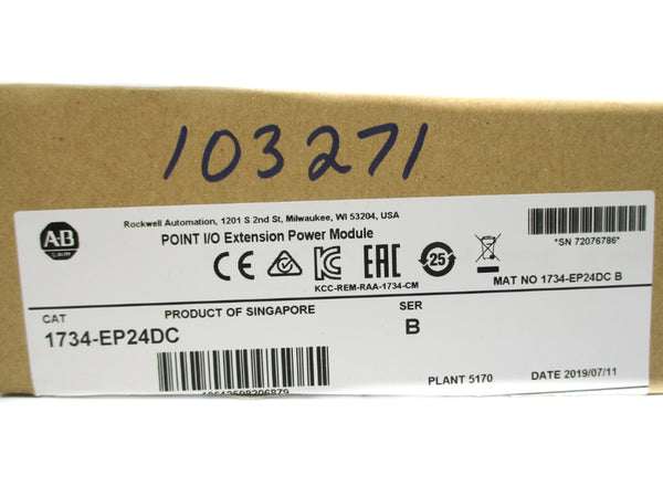 ALLEN BRADLEY 1734-EP24DC SER. B 24VDC 10A NSMP