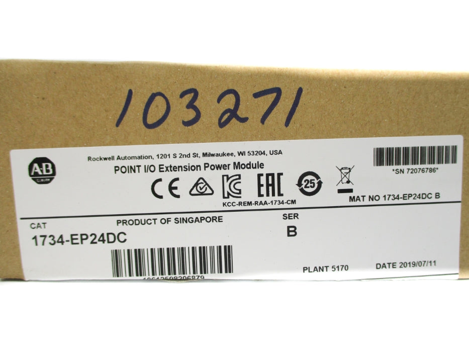 ALLEN BRADLEY 1734-EP24DC SER. B 24VDC 10A NSMP