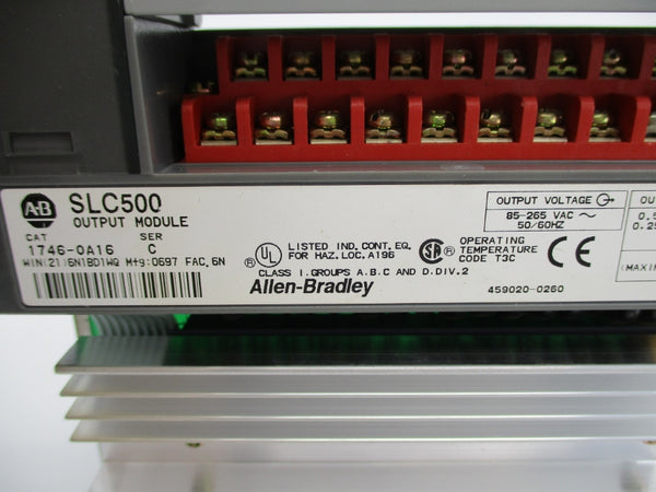 ALLEN BRADLEY 1746-OA16 SER. C 85-265VAC NSNP