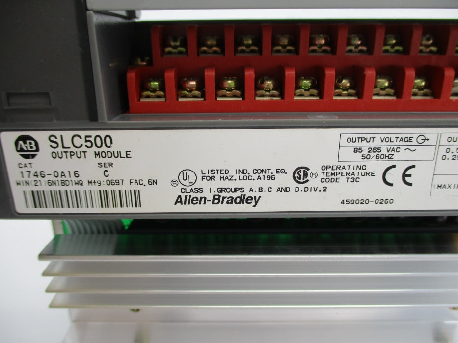 ALLEN BRADLEY 1746-OA16 SER. C 85-265VAC NSNP