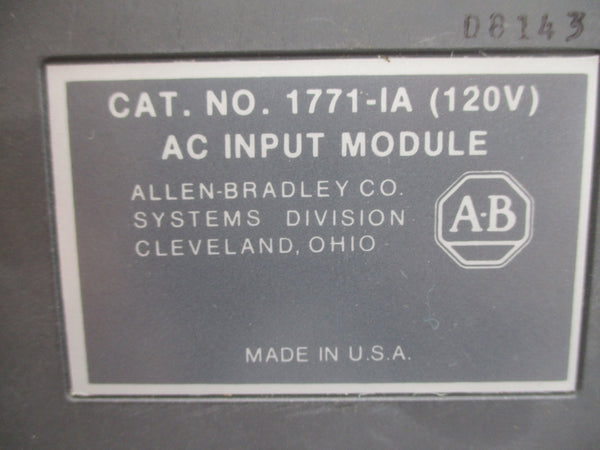 ALLEN BRADLEY 1771-IA REMAN