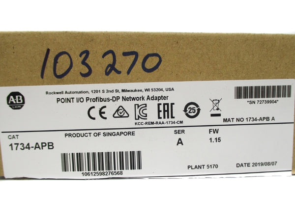 ALLEN BRADLEY 1734-APB SER. A F.W 1.15 NSMP