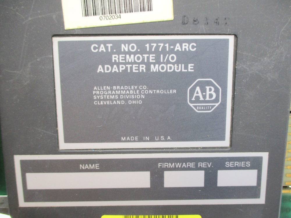 ALLEN BRADLEY 1771-ARC UNMP