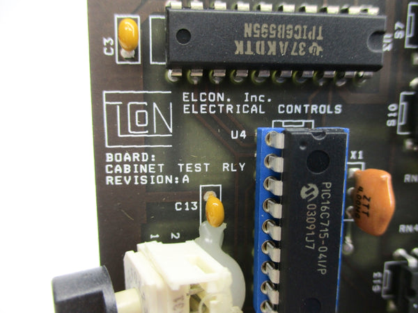 ELCON ELECTRICAL CONTROLS CABINET TEST RELAY UNMP