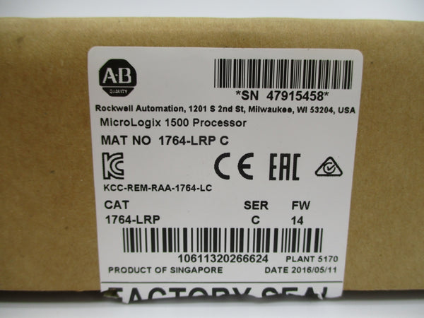 ALLEN BRADLEY 1764-LRP SER. C F/W 14 NSMP