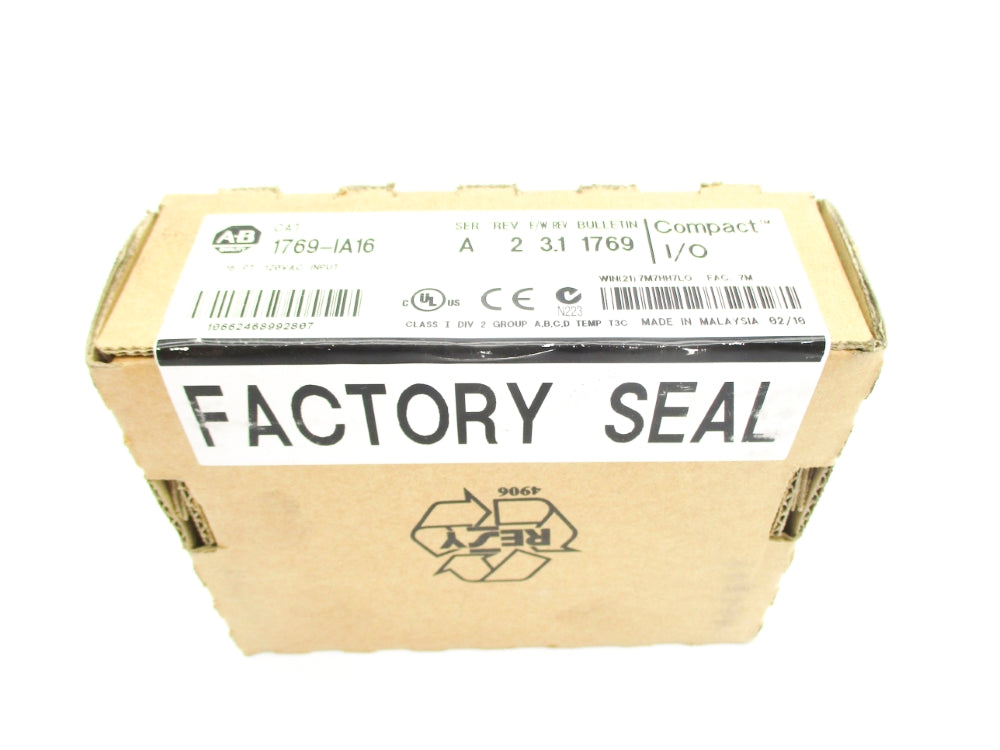 ALLEN BRADLEY 1769-IA16 SER. A F/W 3.1 120VAC DATE: 2010 NSFS