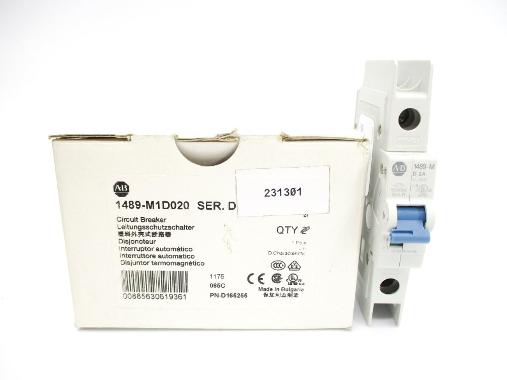 ALLEN BRADLEY 1489-M1D020 SER. D 2A 277V NSMP