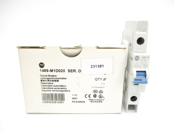 ALLEN BRADLEY 1489-M1D020 SER. D 2A 277V NSMP