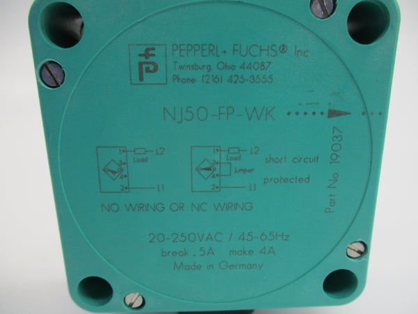 PEPPERL+FUCHS NJ50-FP-WK-P4 NSNP