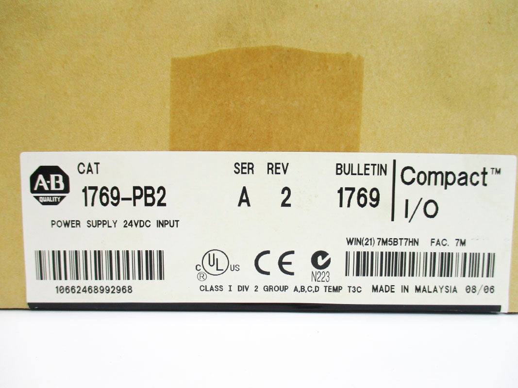 ALLEN BRADLEY 1769-PB2 SER. A 24VDC DATE: 2006 NSFS