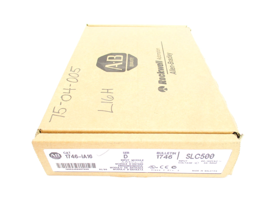 ALLEN BRADLEY 1746-IA16 SER. D 85-132VAC DATE: 2008 NSFS